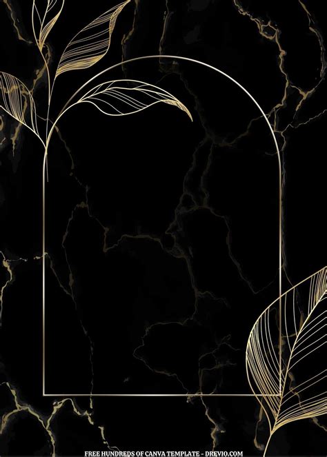 Awesome (Free) 8+ Black Gold Marble Background Elegant Floral Canva ...