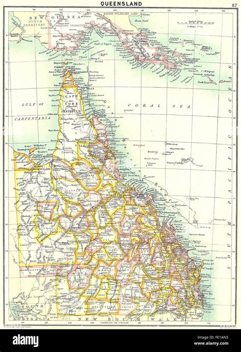 Australia map 1900 hi-res stock photography and images - Alamy