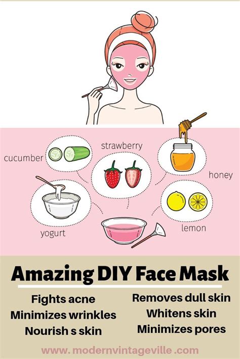 10 Simple DIY Face Masks for Healthy, Glowing Skin | Easy face mask diy ...