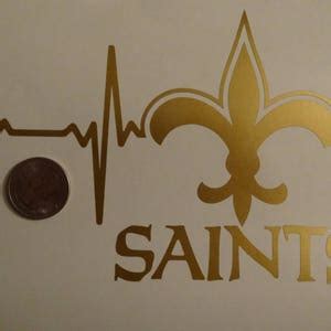 New orleans saints decal | Etsy