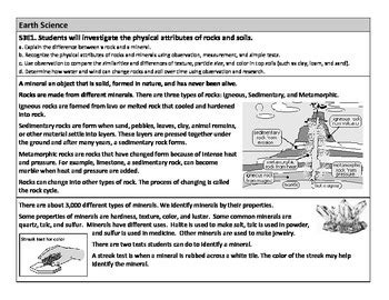 3rd Grade Georgia Science Milestones Study Guide by Teach Peach Math