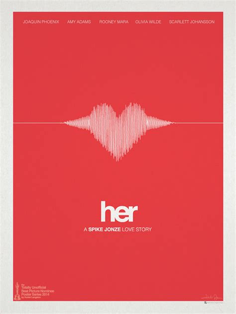 "Her" minimalist movie poster on Behance