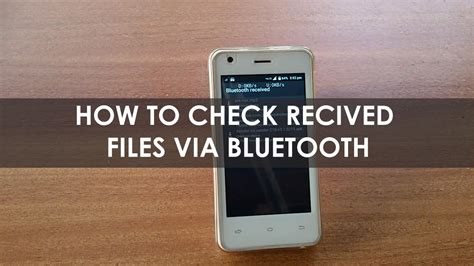 How to check the recived files on bluetooth for android - YouTube