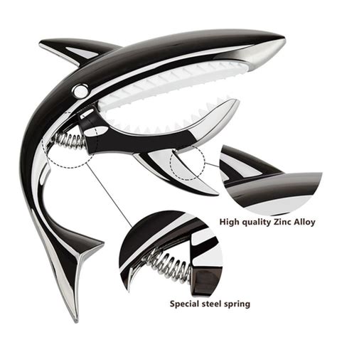 High Quality Zink Alloy Shark Guitar Capo