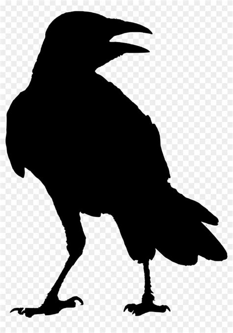 Find hd Svg Transparent Download Crow Clipart Raven Silhouette - Raven Png, Png Download. To ...