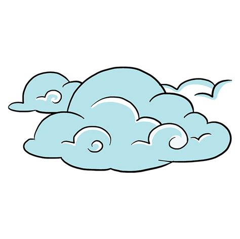 Simple Cloud Drawing | Free download on ClipArtMag