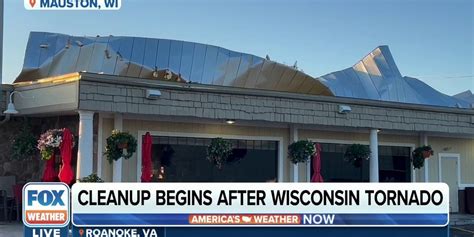 Cleanup efforts underway in Mauston, Wisconsin after EF-1 tornado ...