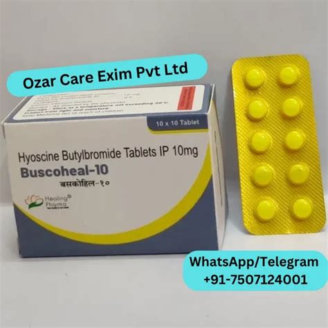 Hyoscine Butylbromide Tablets, 10 mg at Rs 37/box in Nagpur | ID ...