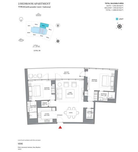 SeaHaven at Dubai Harbour by Sobha Group - Floor Plan