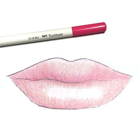 How to Draw Lips Using Irojiten Colored Pencils - Tombow USA Blog