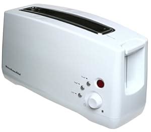 Amazon.com: KitchenAid KTT460WH 2-Slice, Single-Slot Digital Toaster with Bagel, Warm, and ...