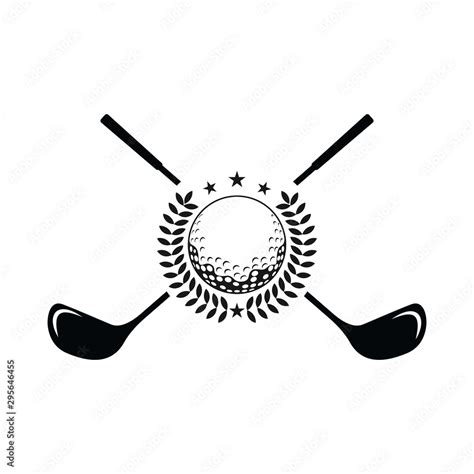 Golf logo template. Vector label of golf. Logo of golf championship. Vector illustration. Stock ...