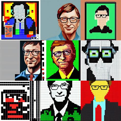 detailed colecovision portrait of bill gates, pixel art | Stable Diffusion | OpenArt