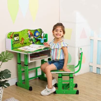 PNASGL Kids study Table & Chair with Adjustable Height Engineered Wood Study Table Price in ...