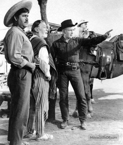 Yul Brynner, Steve McQueen, and Vladimir Sokoloff in The Magnificent ...