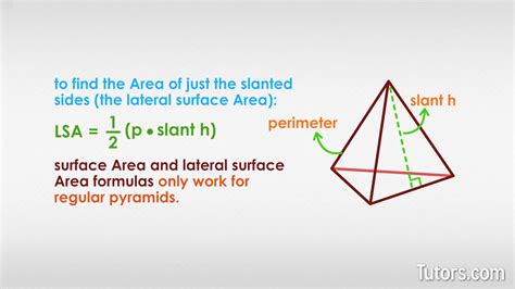 Triangular Pyramid | Find Volume & Surface Area (Formulas)