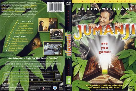 Jumanji (1995) DE R1 - Movie DVD - CD Label, DVD Cover, Front Cover