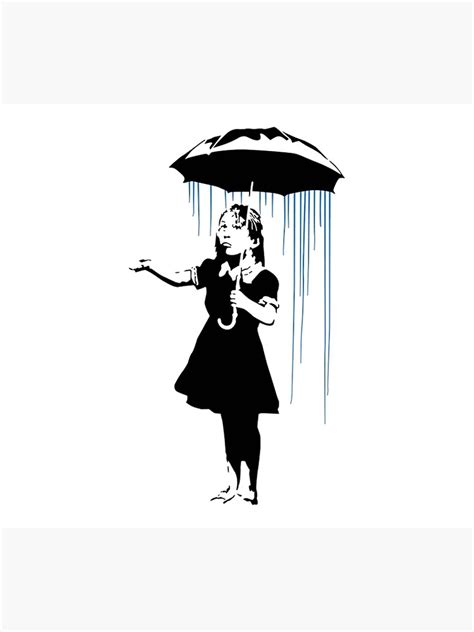 "Banksy Umbrella Girl - graffiti art" Poster for Sale by MindChirp ...