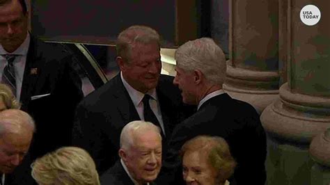 Carter, Clinton, Obama: Presidents at 41's funeral