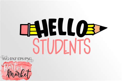 Hello Students SVG DXF EPS PNG