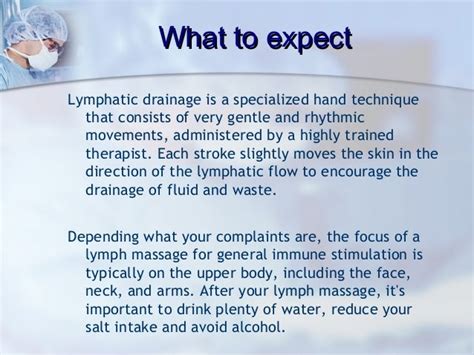 Therapeutic benefits of manual lymphatic drainage