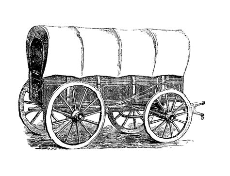 Digital Stamp Design: Free Covered Wagon Digital Stamps: Antique ...