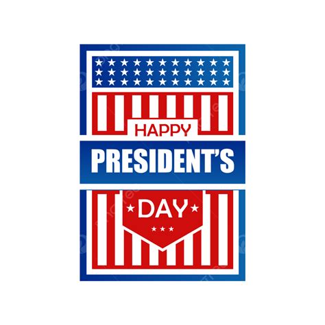 Presidents Day Sale Vector Art PNG, Presidents Day Label Design With Rectangle Shape Png ...