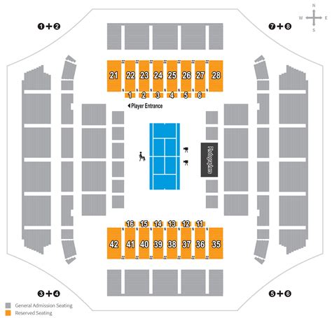 John Cain Arena Seating Map - Melbourne Park | Austadiums