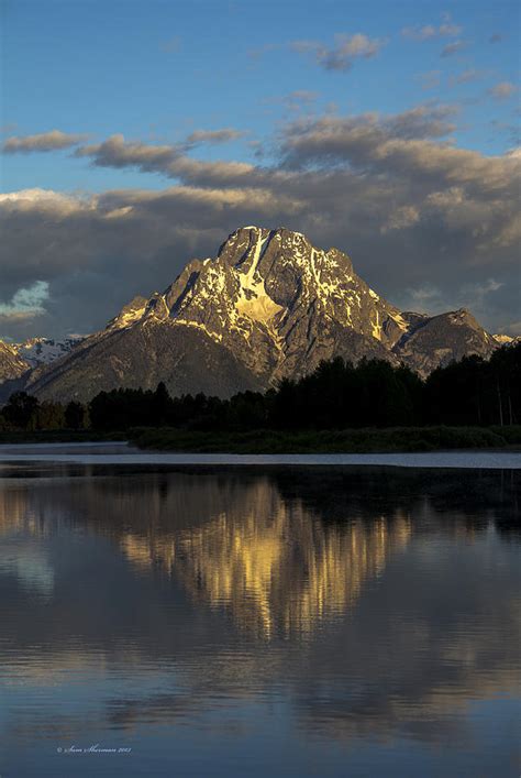 Sunrise on Mt. Moran Vertical Photograph by Sam Sherman - Fine Art America