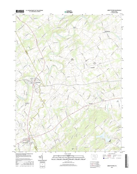 MyTopo Abbottstown, Pennsylvania USGS Quad Topo Map