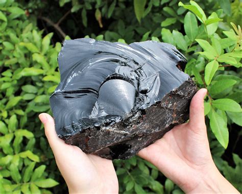 MASSIVE Rough Natural Black Obsidian Chunks - Huge Raw Black Obsidian Crystals | eBay