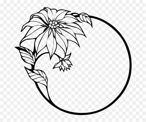 Sunflower Clip Art Black And White Vector