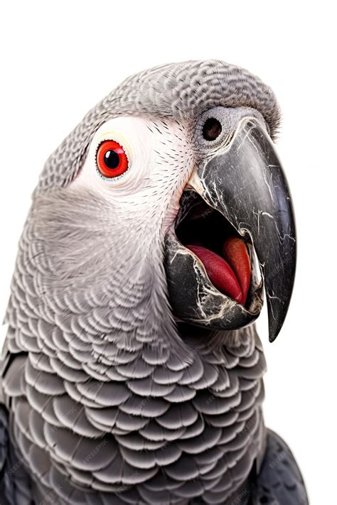 Premium AI Image | African Grey Parrot Talking