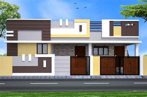 Single Floor House Front Elevation Design In Indian Village | Viewfloor.co