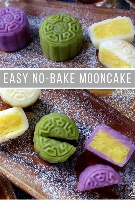 Snow skin mooncake with custard filling (冰皮月饼) | Recipe | Asian ...