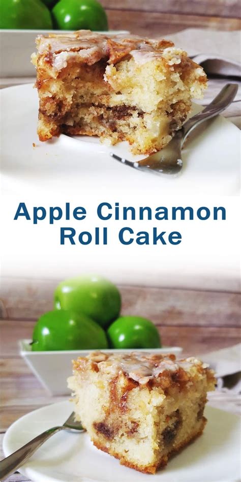 Apple Cinnamon Roll Cake - forloverecipes