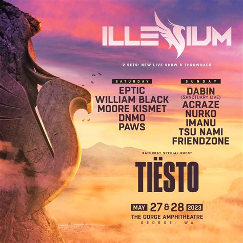 ILLENIUM Announces Return to the Gorge with Epic Lineup - EDMTunes