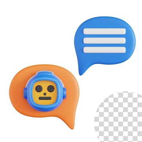 Premium PSD | Ai chat 3d icon