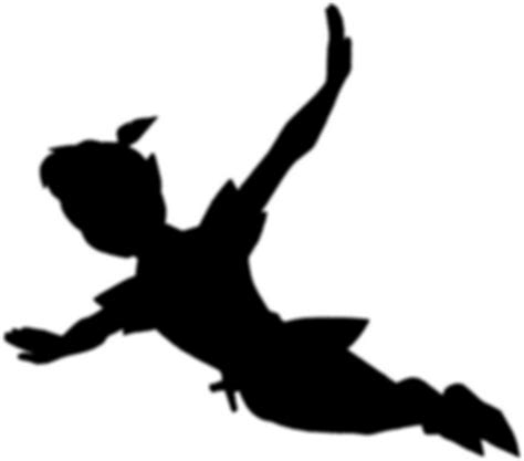 Peter Pan Silhouette Clipart - Clipart Suggest