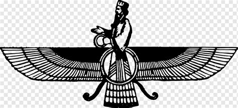 Ahura Mazda Car Faravahar Zoroastrianism, tatto, monochrome, ahura, zoroaster png | PNGWing