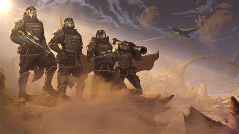 Helldivers Game Squad HD Wallpaper