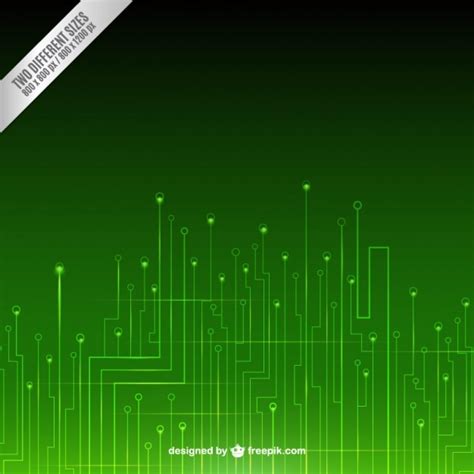 Free Vector | Green technology background