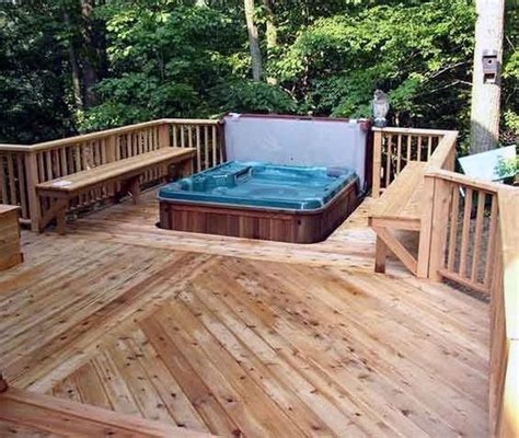 25 Best Backyard Hot Tub Deck Design Ideas for Relaxing # #backyardtub ...