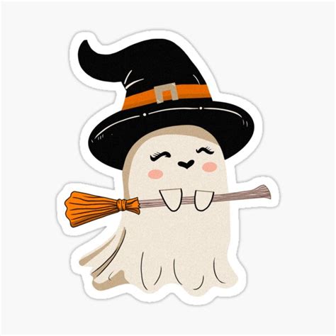 "Cute ghost" Sticker for Sale by hippynic | Redbubble