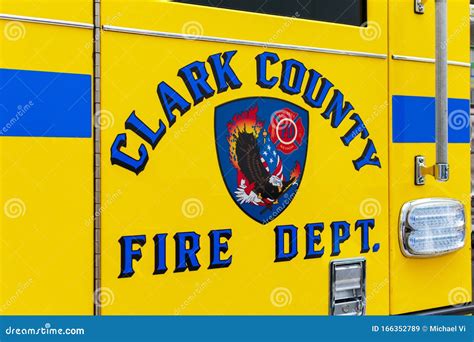 Clark County Fire Department Badge Redactionele Stock Afbeelding ...