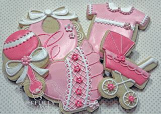 pink baby shower cookies | artfullysweet | Flickr
