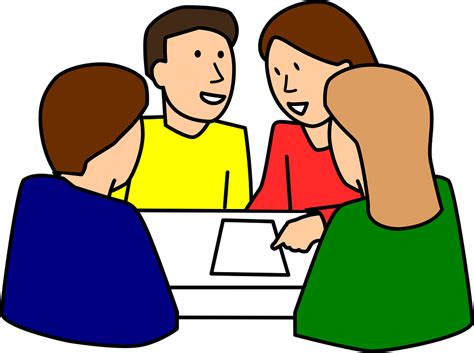 Clipart Of Discuss, Roles And Cooperative - Png Download - Full Size Clipart (#2898001) - PinClipart