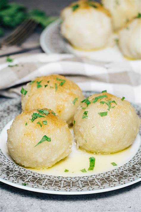 German Potato Dumplings | Balls (Kartoffelkloesse) - Cooking The Globe ...