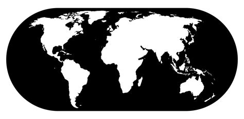 World Map Printable Black And White