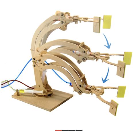 Hydraulic Robotic Arm Wooden Kit - Science And Nature